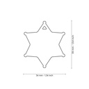 SHERIFF STAR BRONX ANTIQUE SILVER
