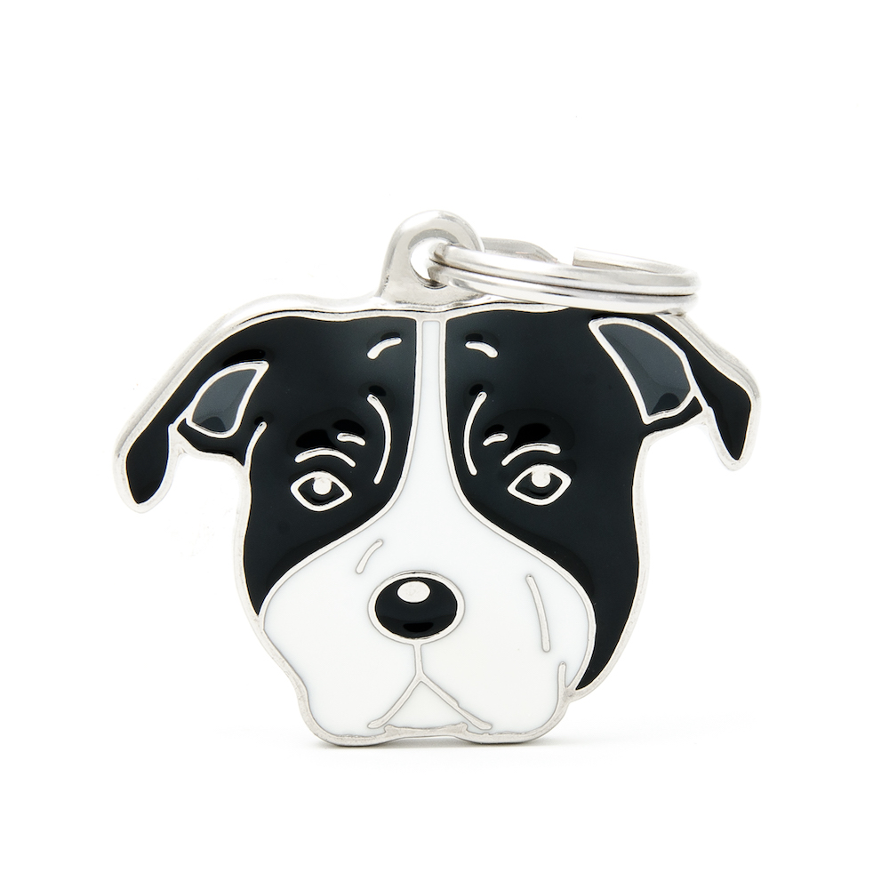 BLACK AND WHITE AMSTAFF