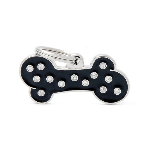 [MFC02BIGBLACK'] GROS OS NOIR STRASS