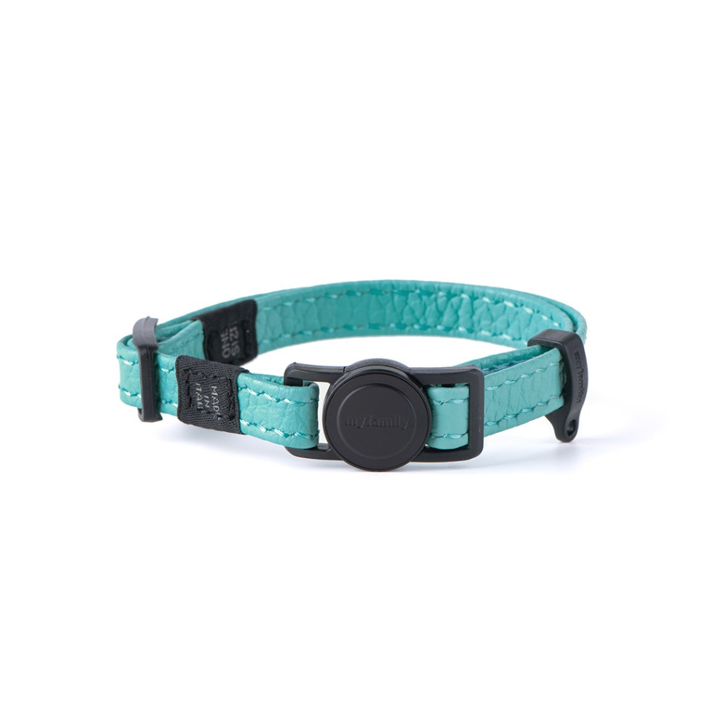 COLLIER POUR CHAT RÉGLABLE AVEC BOUCLE À PRESSION AJUSTABLE TURQUOISE