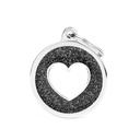 GLITTER CIRCLE HEART