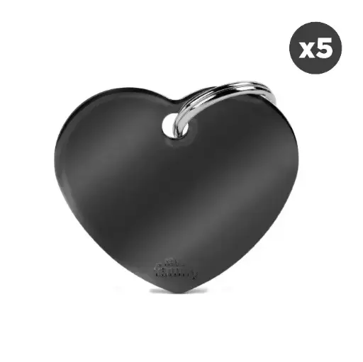 COEUR BASIQUE LAITON NOIR