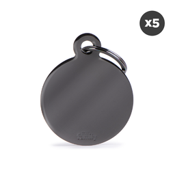 BASIC BLACK BRASS ROUND (Pack of 5)