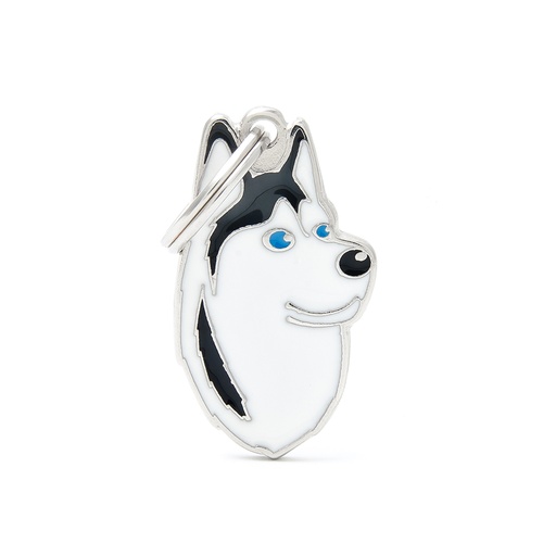 [MF13WHITEBLACK] BLACK AND WHITE SIBERIAN HUSKY