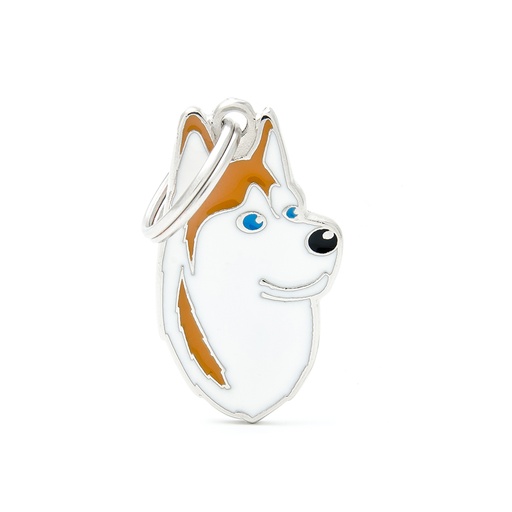 [MF13WHITEBROWN] HUSKY SIBÉRIEN ORANGE ET BLANC